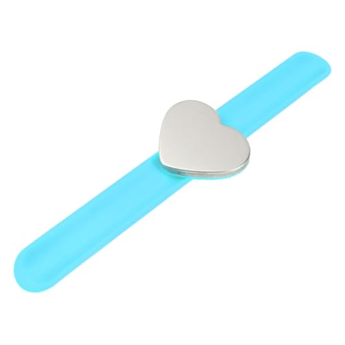 FUNNETOYU Herzförmiges Silikon Magnetarmband mit Starkem Magnetfeld Leichtes Handgelenksband zum Halten von Nadeln und Werkzeugen für Friseure und Näharbeiten Praktisches Handdekorations von FUNNETOYU