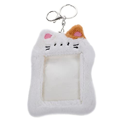 FUNNETOYU Plüsch-postkartenhalter Bus-kartenhalter Kompakter Kartenhülle Mit Schlüsselanhänger Passend Für Ausweise Kreditkarten Schulausweise Und Büroatausweise Aus Strapazierfähigem von FUNNETOYU