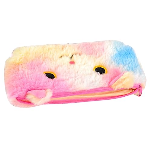 FUNNETOYU Plüsch Stiftetasche Cartoon Mädchen Bleistift Tasche Zipper Organizer Für Federtasche Dünne Große Süße Büro Dinge Pinsel Make-up Fall von FUNNETOYU