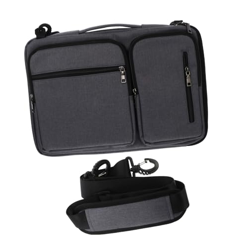 FUNNETOYU Laptop Messenger Bag mit Gepolstertem Laptopfach Verstellbarem Abnehmbarem Schulterriemen und Robustem Griff Business Notebook Umhängetasche für Arbeit Reisen und Schule Blau von FUNNETOYU