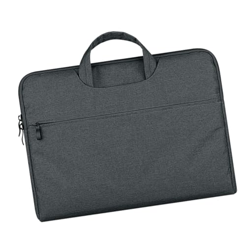 FUNNETOYU Laptop Tasche Langlebige Notebook Hülle aus Stoßabsorbierend Kompatibel mit Macbook Air Business Aktentasche für Herren und Damen Dunkelgrau von FUNNETOYU