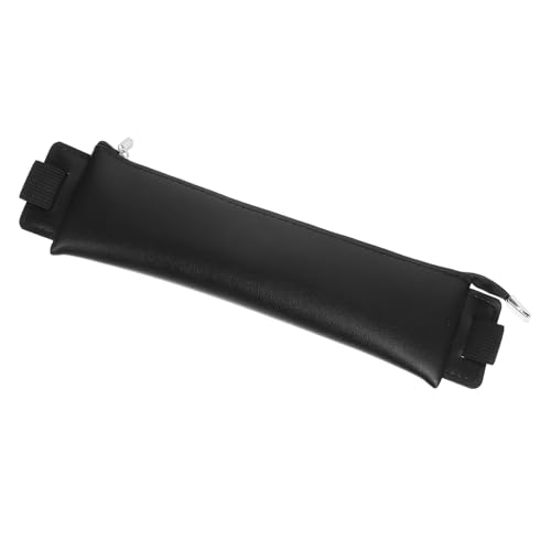 FUNNETOYU Notebook Pen Holder mit Elastischem Band und Reißverschluss Pu Material Stifttasche für Schule und Büro Stabiles Federmäppchen in Schlichtem Design Praktisches Schreibgeräte etui von FUNNETOYU