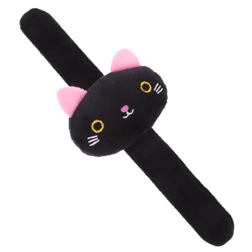 FUNNETOYU Plüsch Katze Schnapparmband aus Weichem Material Niedliches Tier Design Hautfreundlich und Langlebig als Partydeko und für Katzenfans von FUNNETOYU