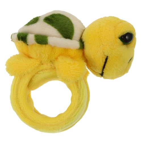 FUNNETOYU Plüsch Schildkröten Slap Armband und Strapazierfähig mit Niedliche Cartoon Deko Party Favor für Gelbes Kuschelspielzeug Handgelenkband von FUNNETOYU