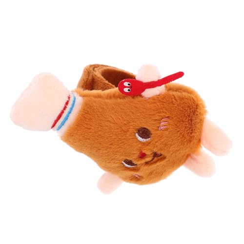 FUNNETOYU Plüsch Schnapparmband Hähnchenkeule Simulation Kuscheliges Slap Wristband Party Favors Geschenkideen Kindergeburtstag Handgelenksspielzeug von FUNNETOYU