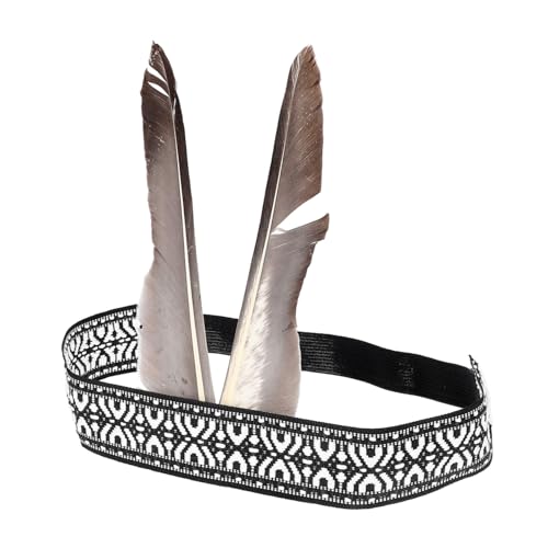 FUNNETOYU Plüschige Feder-stirnbänder Für Festivals Leichtes Und Komfortables Headdress Im Boho-stil Für Karneval Und Feierlichkeiten Für Erwachsene Und Elastisch Und Stilvoll von FUNNETOYU