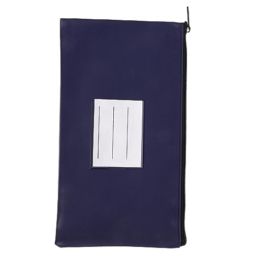 FUNNETOYU Reißverschluss Tragbarer Mehrzweck Geldscheinbeutel aus PU Leder zur Aufbewahrung von Quittungen und Bargeld und Leicht für Handtaschen von FUNNETOYU