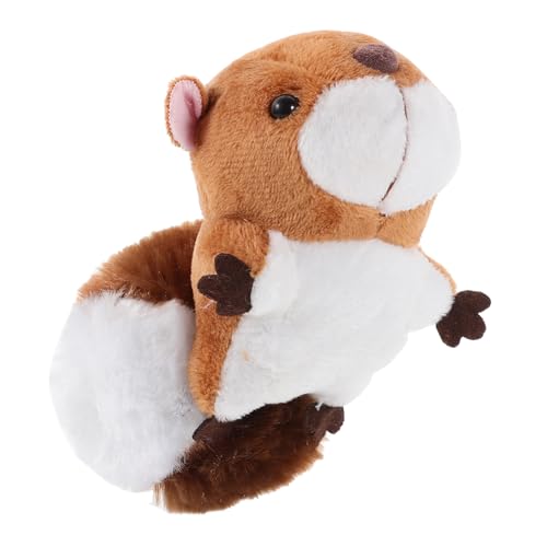 FUNNETOYU Süßer Plüsch Eichhörnchen Schlüsselanhänger Niedliches Tier Ornament Für Taschen Rucksäcke Und Handtaschen Perfektes Für Tierfreunde von FUNNETOYU