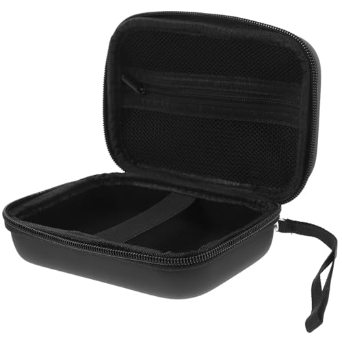 FUNNETOYU Schwarz Stoßfeste Aufbewahrungstasche für Barcode Drucker mit Mehrschichtiger Organizer Fächer und Tragbarem Schutz für Reisen von FUNNETOYU