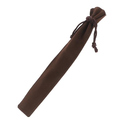 FUNNETOYU Weicher Samt Stiftetui mit Kordelzug Faltbare Stifttasche aus Atmungsaktivem Material Kratzschutz für Schreibgeräte für Schule Büro und Reisen von FUNNETOYU