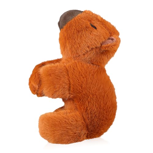 FUNNETOYU Weiches Capybara Plüsch Slap Armband Kuscheliges Tiermotiv Armband für Partys und Alltag Baumwollgefüllt Niedlicher Stofftier Design Animal Hugger für Naturfreunde von FUNNETOYU