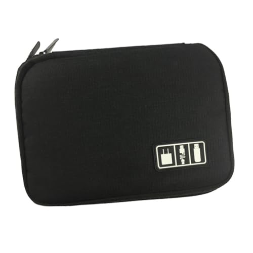 FUNNETOYU wasserdichte Verschleißfeste Digitalzubehör Tasche mit Elastischem Band und Mehreren Fächern Praktische Organizer Tasche für Reise und Alltag Schwarzer Multifunktionaler von FUNNETOYU