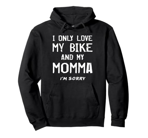 Ich Liebe nur Mein Fahrrad und Meine Mama Radfahrerin Mutter BMX Mama Mama Pullover Hoodie von FUNNY BIKE PRODUCTS