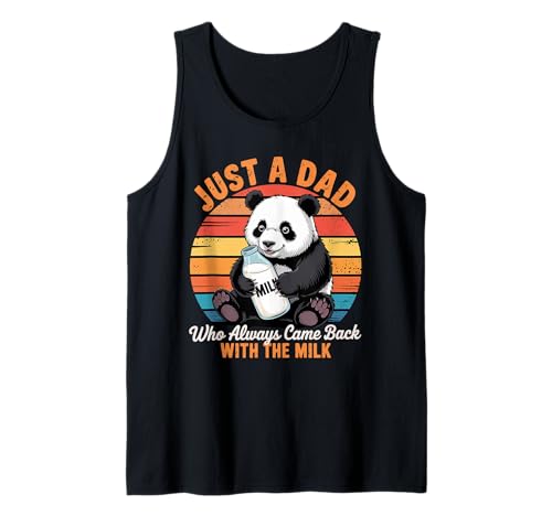 Just A Dad Who Always Came Back Vatertag Lustig Herren Retro Tank Top von FUNNY fathers day Gifts