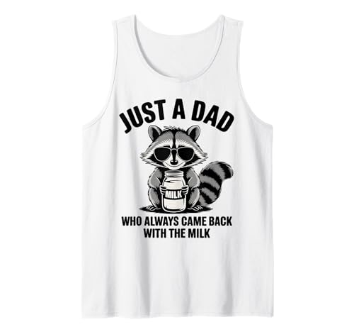 Just A Dad Who Always Came Back Vatertag Lustig Herren Retro Tank Top von FUNNY fathers day Gifts