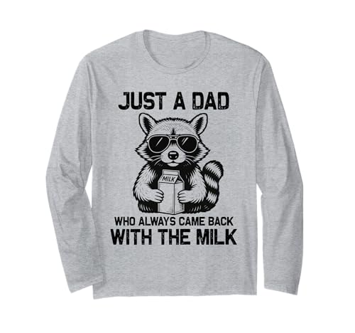 Just A Dad Who Always Came Back Vatertag Lustig Herren Retro Langarmshirt Just A Dad Who Always Came Back Vatertag Lustig Herren Retro Langarmshirt von FUNNY fathers day shirt