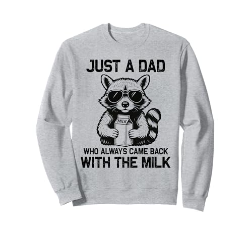 Just A Dad Who Always Came Back Vatertag Lustig Herren Retro Sweatshirt Just A Dad Who Always Came Back Vatertag Lustig Herren Retro Sweatshirt von FUNNY fathers day shirt