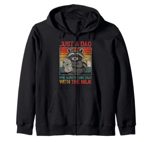 Lustiges Herren-Retro-Design „Just A Dad Who Always Came Back“ zum Vatertag Kapuzenjacke von FUNNY fathers day shirt