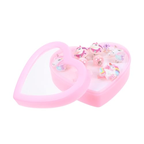 FUNOMOCYA 1 Schachtel Niedliche Einhorn Ohrclips für Mädchen nicht Durchbohrt Einfache Handhabung Langlebiges Material für Kinderpartys und Festliche Anlässe von FUNOMOCYA