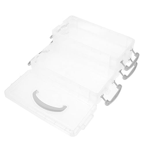FUNOMOCYA Federmäppchen – 3-lagige Aufbewahrungsbox Organizer Für Radiergummis Und Marker Stapelbar Und Abnehmbar Für Rucksack von FUNOMOCYA