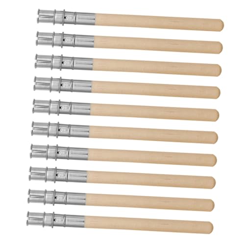 FUNOMOCYA 10 Stück Teiliges Edelstahl Augenbrauenstift Verlängerer Design Bleistiftverlängerer für Künstler Handlich Leicht Tragbar Einfach zu Bedienen von FUNOMOCYA