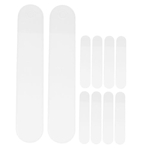 FUNOMOCYA 10 Stück Teiliges Frosted Pen Bags mit Abgerundeten Ecken Transparente Kunststoff Stiftetuis Vielseitig für Schule Büro Makeup Schmuck Leicht zu Reinigen Modisch und Praktisch von FUNOMOCYA