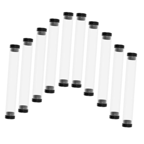 FUNOMOCYA 10stücke Transparente Stiftboxen Runde Stiftbehälter Für Bleistifte Füllfederhalter Und Kugelschreiber Praktische Aufbewahrungslösungen Für Schreibwaren Und von FUNOMOCYA