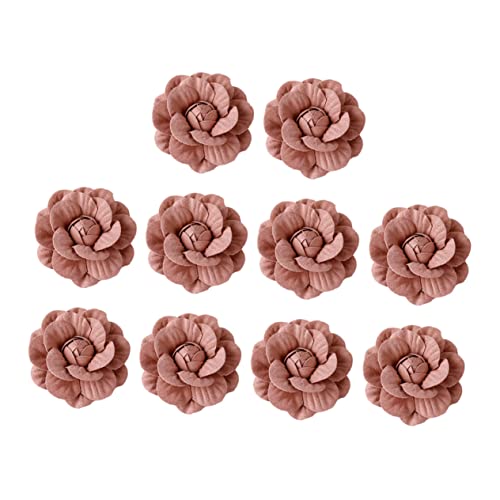 FUNOMOCYA 10stücke Blumenkopfschmuck Blumenhaaraccessoires Blumenschmuck Für Kopfbedeckung Kleidungsdekoration Diy Blumenschmuck Accessoires Für Kleidung Und Kostüme von FUNOMOCYA