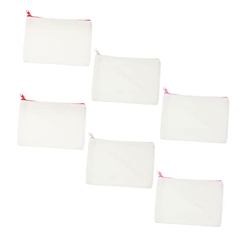 FUNOMOCYA 12stücke Quadratisches Federmäppchen Aus Canvas Einfarbig Tragbar Für Schreibwaren Beutel Mit Farbigem Reißverschluss Für Studenten Und Bürobedarf von FUNOMOCYA