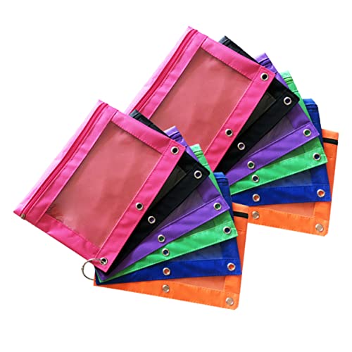 FUNOMOCYA 12 Stücke Einfache Bleistift Beutel Bleistift Fall Bleistift Beutel Mesh Bleistift Tasche von FUNOMOCYA