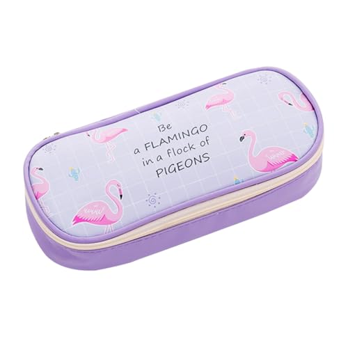 FUNOMOCYA 1stück Kawaii Tier Federmäppchen Aus Pu Großer Stauraum Für Schreibwaren Multifunktionale Stiftetasche Für Schüler Und Bürobedarf von FUNOMOCYA