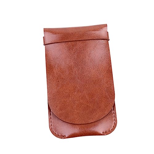FUNOMOCYA Stifteetui Aus Leder Für Mehrere Stifte Handgefertigt Vintage-stiftetasche Schutzhülle Für Stifte Stiftaufbewahrungstasche Für Zuhause Büro Schule Kaffee von FUNOMOCYA