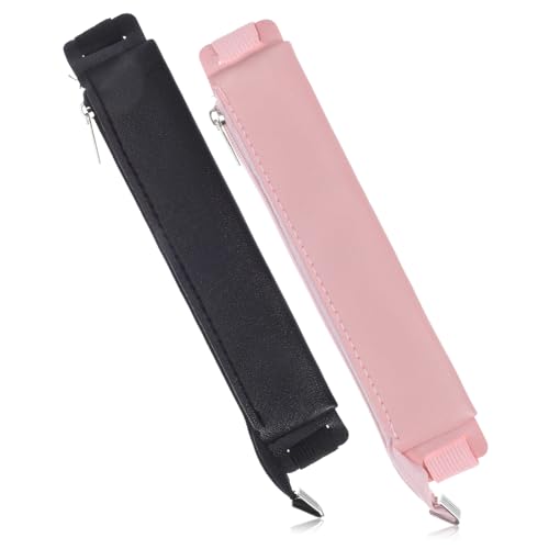 FUNOMOCYA 2 Elastisches Federmäppchen mit Reißverschluss Schmaler Stiftetui für Notizbücher und Planer Leichter Stifthalter mit Touchscreen Stiftfach Praktische Aufbewahrung für von FUNOMOCYA