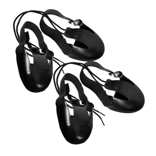 FUNOMOCYA 2 Paare Stahlkappenschutz Überschuhe aus PVC und Stahl rutschfeste Verschleißfeste Schuhüberzieher für Damen und Herren Sicherer Schutz für Baustelle Werkstatt Industrie von FUNOMOCYA