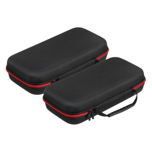 FUNOMOCYA 2 Stück Tragbare Mikrofon Aufbewahrungstasche Eva Hartschale Stoßfest Kabelloses Mikrofon Organizer Reise Outdoor Schutztasche mit Fächern von FUNOMOCYA