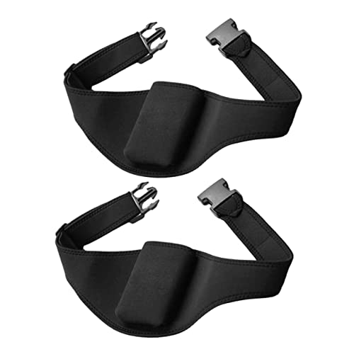FUNOMOCYA 2Stücke Mikrofon Taillengürtel Einstellbare Neopren Mikrofon Halterung für Fitness Trainer Robuste und Stilvolle Mikrofon Aufbewahrung für Außenbereich von FUNOMOCYA