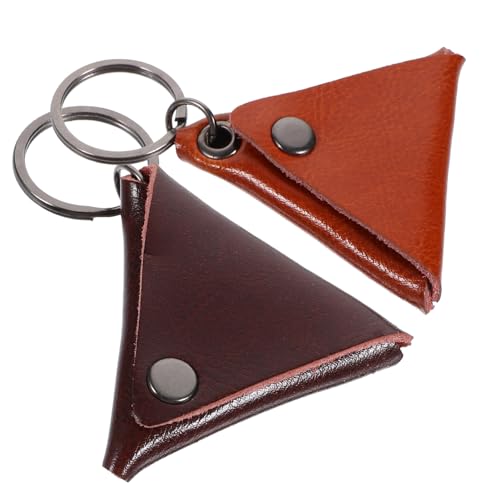 FUNOMOCYA 2stücke Gitarrenplektren Tasche Aus Hochwertigem Leder Gitarrenplektren Organizer Mit Ringdesign Gitarrenaccessoire Aufbewahrungstasche Tragbar Für Und Kleine Teile von FUNOMOCYA