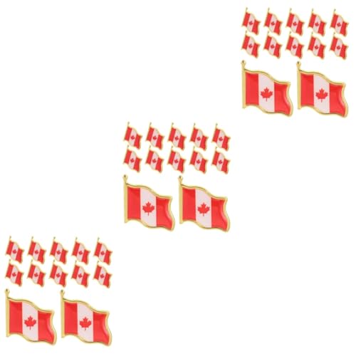FUNOMOCYA 3 Sätze Kanadische Flaggenbroschen Teiliges Dekorative Anstecknadeln Für Männer Und Frauen Vielseitige Brosche Für Kleidung Für Feiern Und Reisen 25 Stück * 3 von FUNOMOCYA