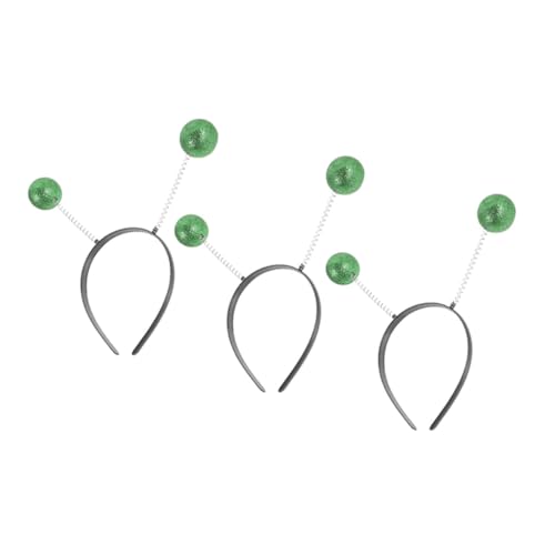 FUNOMOCYA 3 Stück Teiliges Antennen Haarreif mit Glitzernden Kugeln Einzigartiger Kopfschmuck für Party Fasching Cosplay und Festliche Anlässe Langlebiges Sicheres Material Lebendiger von FUNOMOCYA