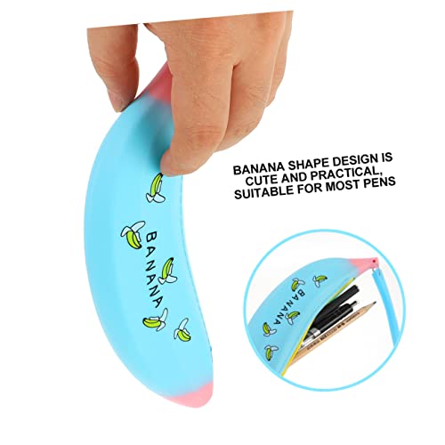 FUNOMOCYA 3 Stück Teiliges Kreativer Stiftetui im Niedlichen Bananen Design für Schreibtisch Organizer aus Strapazierfähigem Erhältlich von FUNOMOCYA