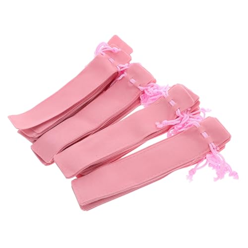 FUNOMOCYA 35 Stück Teiliges Stifteetui mit Kordelzug Doppelwandiger Weicher Mini-stifteschutzbeutel für Büro Schule und Reise Tragbare Kompakte Schreibgerätehülle für Stifte und Marker von FUNOMOCYA