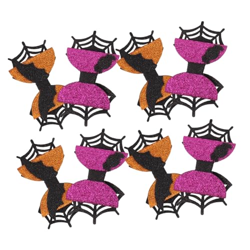 FUNOMOCYA 4 Paare Halloween Haarspangen mit Schleifen Fledermaus und Spinnen-design Wiederverwendbare Party-haarclips für Damen Cosplay und Kostümfest Einfach Anzubringen für Gruselige von FUNOMOCYA