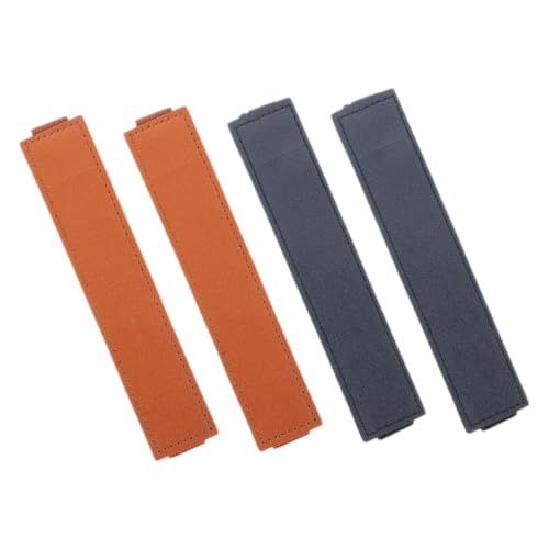 FUNOMOCYA 4stücke Notizbuch Stifthalter Mit Elastischem Band Pen Pouch Für Tablet Und Stylus Praktische Pen Sleeve Für Schutz Und Aufbewahrung Blau Braun Mix von FUNOMOCYA