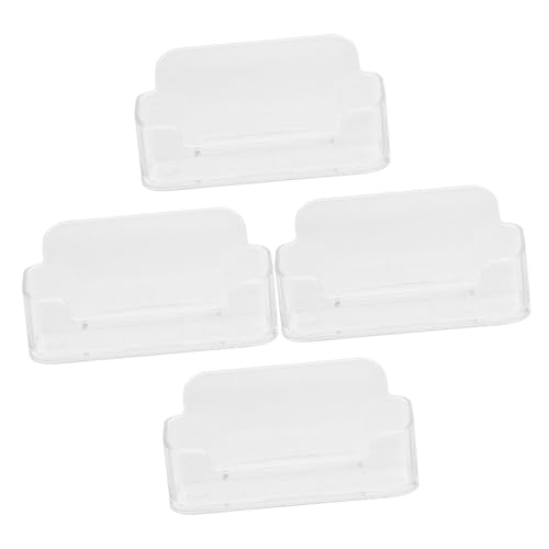 FUNOMOCYA 4stücke Transparente Visitenkartenbox Professioneller Kartenhalter Und Display Für Büro Und Veranstaltungen Stabiler Organizer Für Namenskarten Und Visitenkarten von FUNOMOCYA
