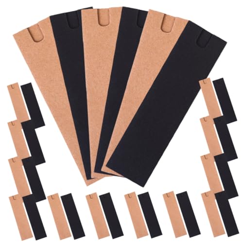 FUNOMOCYA 40 Stück Teiliges Papier Stifteetui Faltbare Stifthülle aus Langlebigem Kraftpapier Geeignet für Füllfederhalter Kugelschreiber Praktische Stifteaufbewahrung für Schule und Büro von FUNOMOCYA