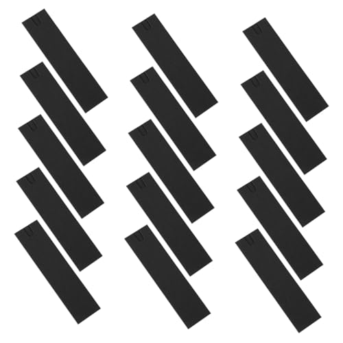 FUNOMOCYA 50 Stück Schwarze Papier Stifteetuis mit Sichtfenster Einzelne Federhalter Hüllen für Kleine Stifte und Geschenke Kompakte Leichte Papierfutterale für Büro und Zuhause von FUNOMOCYA