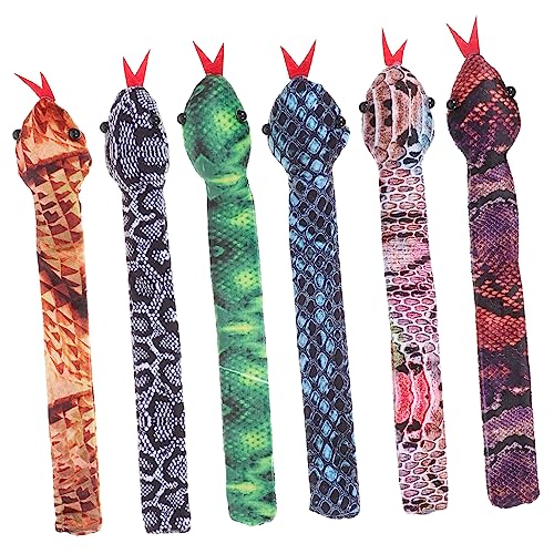 FUNOMOCYA 6 Stück Teiliges Schlangen Schnapparmband Leichte Kompakte Slap Wrist Bracelets mit Realistischem Design Langlebig Sicher Partyzubehör und für Mädchen von FUNOMOCYA