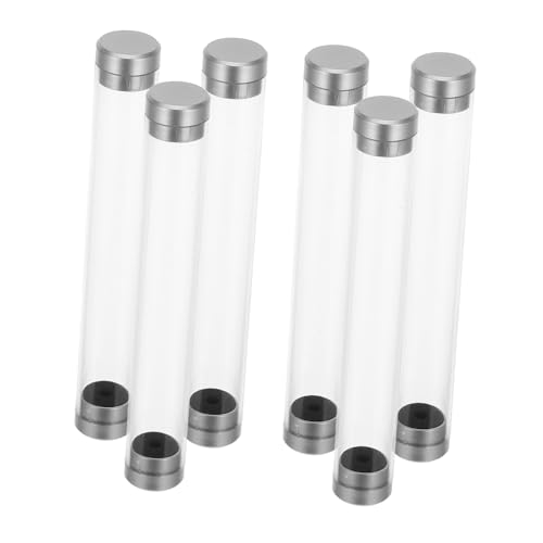 FUNOMOCYA 6 Stück Transparente Runde Stifthalter Box Teilig Minimalistisches Design Eleganter Kugelschreiber Organizer Multifunktionale Aufbewahrung für Büro Schule Schreibwaren Zubehör von FUNOMOCYA