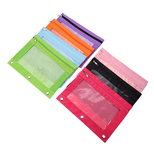 FUNOMOCYA 7stücke Teiliges Tragbaren Strapazierfähigen Federmäppchen Mit Reißverschluss Vielseitige Und Transparente Aufbewahrungstaschen Für Stifte Und Schreibwaren Für Schule Und von FUNOMOCYA