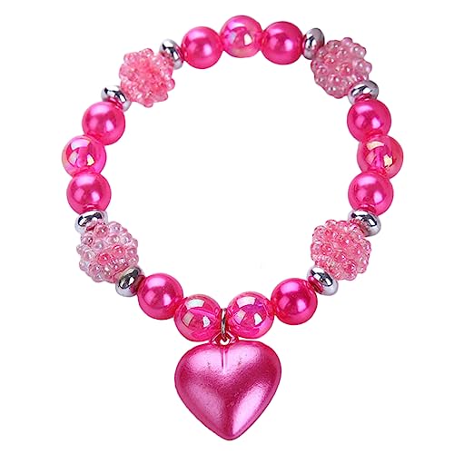 FUNOMOCYA Armband mit Perlen und Elastisches Modeschmuck Wristlet für Mädchen Leichtes Auffälliges Handgelenkschmuck für Geburtstag und Festtage von FUNOMOCYA